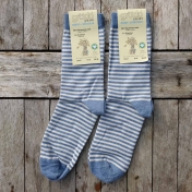 2-Pack - Stripy Children\'s Socks in Organic Cotton