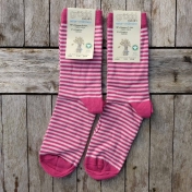 2-Pack - Stripy Children\'s Socks in Organic Cotton