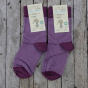 2-Pack Adult Stripy Socks in Organic Cotton