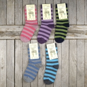 2-Pack Children's Striped Organic Cotton Socks