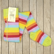 Colourful Striped Tights for Children in Organic Cotton