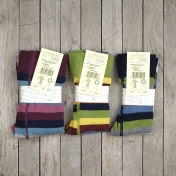 Colourful Striped Tights for Children in Organic Cotton