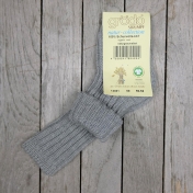 Roll-Top Baby Socks in Organic Wool