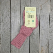 Roll-Top Baby Socks in Organic Wool