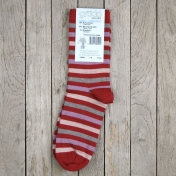 2-Pack Stripy Machine-Washable Wool Rich Socks for Children