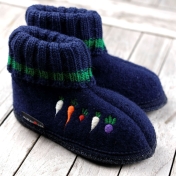 Children\'s Boiled Wool Veggie Slippers