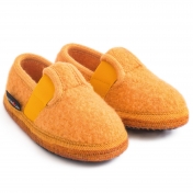 Children's T-bar Slippers in Boiled Wool