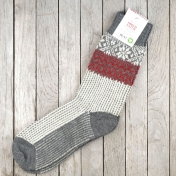 Snowfall Socks in Organic Wool