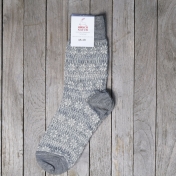 Adult\'s Starry Fair-Isle Socks in Organic Wool