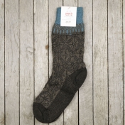 Adult\'s Jacquard Socks in Organic Wool