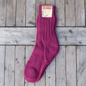 WOOLY-Socks - Wool Socks with Silicone Sole, Bordeaux