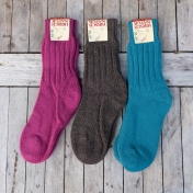 Roll-top Socks in Thick Organic Wool | Pure Wool Socks