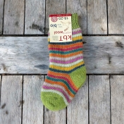 Children\'s Stripy Organic Wool Terry Socks