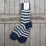 Organic Wool Striped Socks for Women