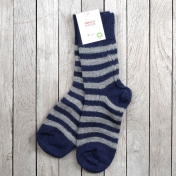 Organic Wool Striped Socks for Women