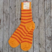 Organic Wool Striped Socks for Women