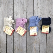 Premature and Newborn Baby Roll-Top Socks with Bow