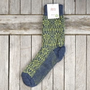 Starry Fair-Isle Socks in Thick Organic Wool | Fair-Isle Sock in Thick ...