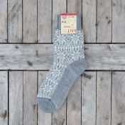 Adult\'s Starry Fair-Isle Socks in Thick Organic Wool