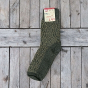 Adult\'s Starry Fair-Isle Socks in Thick Organic Wool