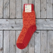 Adult\'s Starry Fair-Isle Socks in Thick Organic Wool