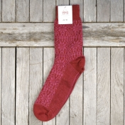 Adult\'s Starry Fair-Isle Socks in Thick Organic Wool