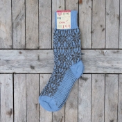 Adult\'s Starry Fair-Isle Socks in Thick Organic Wool