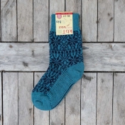 Adult\'s Starry Fair-Isle Socks in Thick Organic Wool