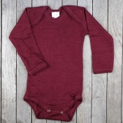 Long-Sleeved Body in Organic Wool and Silk