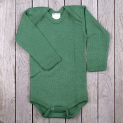 Long-Sleeved Body in Organic Wool and Silk