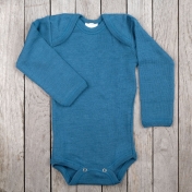 Long-Sleeved Body in Organic Wool and Silk