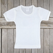 Children's Short-Sleeved Vest in 100% Mulberry Silk Children's Short-Sleeved Vest in 100% Mulberry Silk