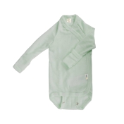 Wrap Baby-Body in Silk & Wool with Fold-Over Scratch Mitts