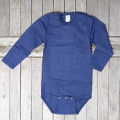 Long-Sleeved Baby-Body in Organic Wool & Silk