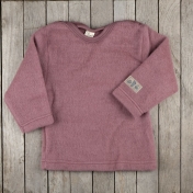 Long-Sleeved Shirt in Organic Brushed Merino Wool Terry