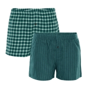 2-Pack Men\'s Flannel Boxer Shorts in Organic Cotton