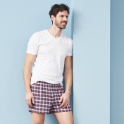 2-Pack Men's Flannel Boxer Shorts in Organic Cotton