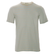 Men\'s Rocco Striped T-Shirt in Organic Cotton and Linen