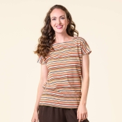 Women's Reka T-Shirt in Organic Cotton and Linen