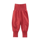 Organic Cotton Baby Trousers with Foldable Waistband and Cuffs