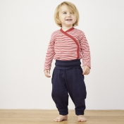 Organic Cotton Baby Trousers with Foldable Waistband and Cuffs