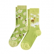 2-Pack Children\'s Organic Cotton Nature Design Socks