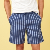 Men\'s Classic Striped Pyjama Shorts in Organic Cotton