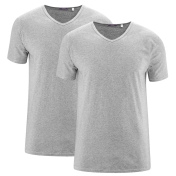 2-Pack of Men\'s V-Neck Organic Cotton T-Shirts