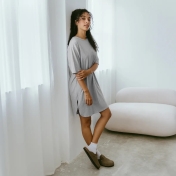 Women's Relaxed Fit Nightshirt in Organic Cotton Women's Relaxed Fit Nightshirt in Organic Cotton
