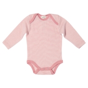 Extra-Soft Long-Sleeved Baby Body in Organic Wool and Silk