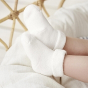 2-Pack Soft Organic Cotton Terry Baby Socks