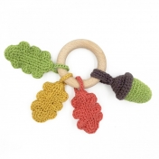 Seasonal Hand Crocheted Teether & Rattle