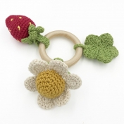 Seasonal Hand Crocheted Teether & Rattle