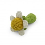 Chamomile Flower Hand Crocheted Rattle